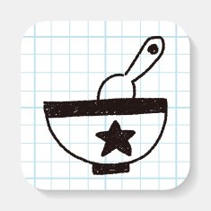 baby bowl doodle drawing