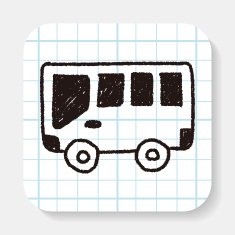 bus doodle drawing N3