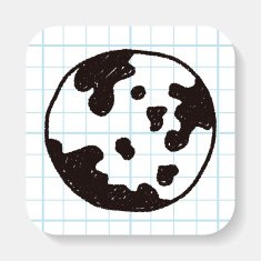 earth doodle drawing
