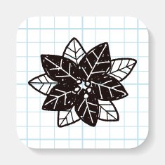 poinsettia doodle N4