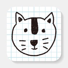 animal cat doodle drawing