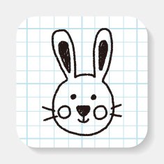 animal rabbit doodle drawing