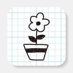 flower doodle drawing