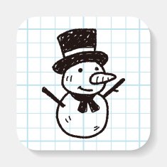 snowman doodle N5