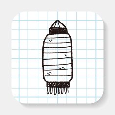 Chinese New Year decorative lantern doodle N6