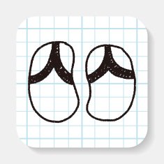 flip flop doodle drawing N2