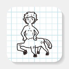 centaur doodle