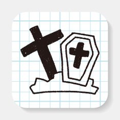 grave doodle drawing N3
