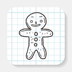 gingerbread man doodle N4