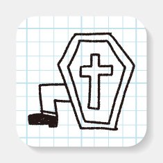 grave doodle drawing N4