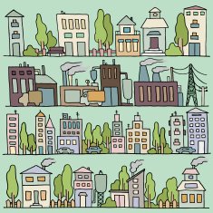 Scketch big city architecture N3