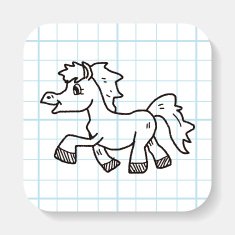 horse doodle