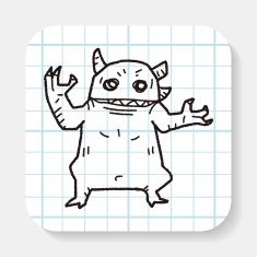monster doodle N16