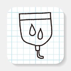 medical drip doodle drawing