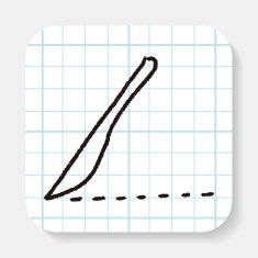 Scalpel doodle drawing