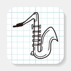 Saxophone doodle N2