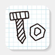 pushpin doodle drawing