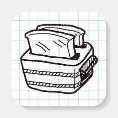 toast doodle drawing N4