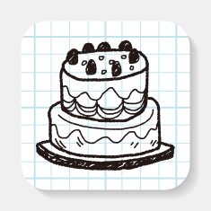 doodle cake N21