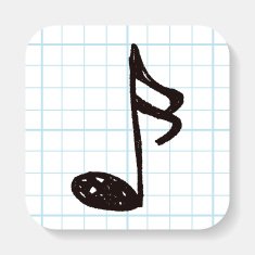 music note doodle N4