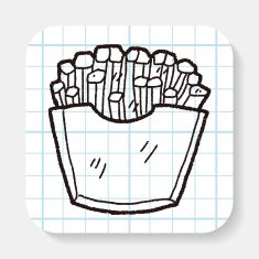 Doodle French fries N2