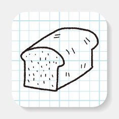 toast doodle drawing N5