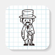 gentleman doodle