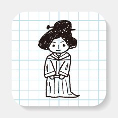 Chinese woman doodle