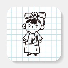 Chinese woman doodle N2
