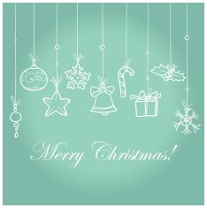 Vintage Christmas card design N3
