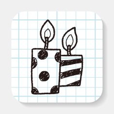 doodle candle N3
