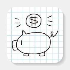 doodle pig money bank N5