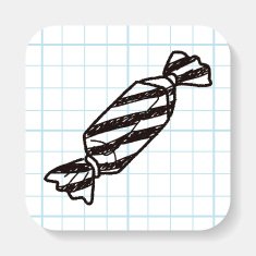 candy doodle drawing N9