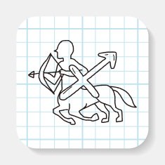 sagittariu Constellation doodle
