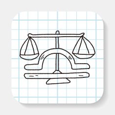 libra Constellation doodle
