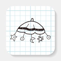 baby hanging doodle drawing N2