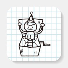 clown box doodle
