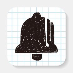 Christmas bell doodle drawing N3