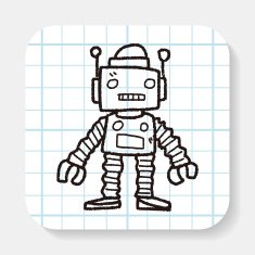 robot doodle N154