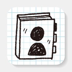 phone book doodle