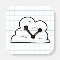 internet cloud doodle drawing N14