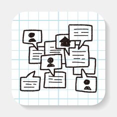 people talk doodle