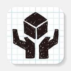 shipping box doodle N19