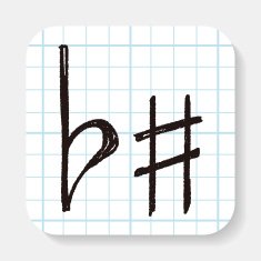 music note doodle N10