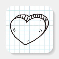 heart like doodle N3