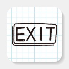 exit doodle