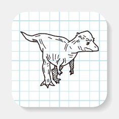 dinosaur doodle N3
