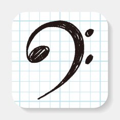 music note doodle N13