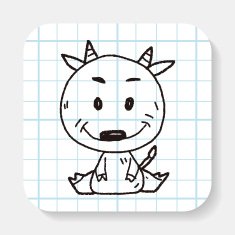 Chinese Zodiac sheep doodle drawing