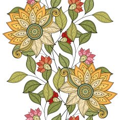 Vector seamless floral pattern N59